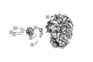 Mopar 240 Amp Alternator - JL 2.0L and ESS System