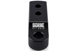 Borne Off-Road 2-inch Hitch Receiver Shackle Mount, Black