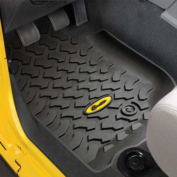 Bestop Front Floor Liners Black - JK 07-13