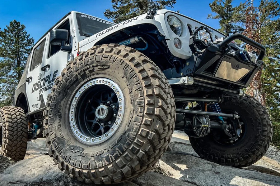 EVO Manufacturing KSPEC Pre Runner Front Winch Tube Bumper w/Hoop - Black Powder Coat - JT/JL/JK