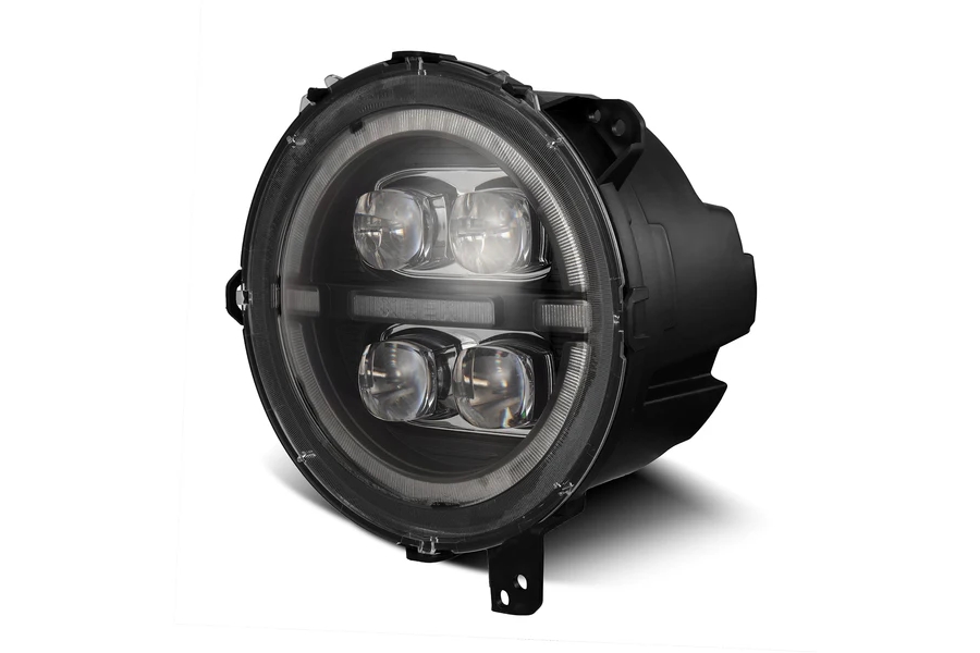AlphaRex NOVA-Series LED Projector Headlights - Black - JT/JL