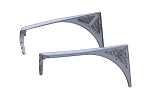 Savvy Designz Legacy Aluminum Front High Line Fenders - Bare - LJ/TJ