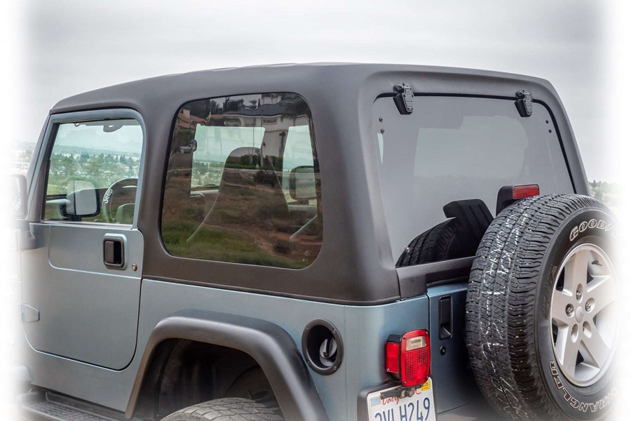 Turn Offroad 1‑Piece Hard Top, Textured Black w/ Insulated Black Foam Headliner - TJ