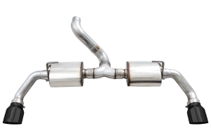 AWE Tread Edition Axleback Dual Exhaust - Diamond Black Tips - JL 3.6L/2.0L