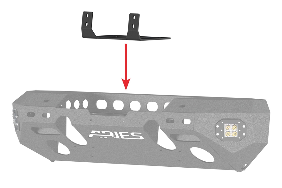 Aries Winch Fairlead Mount  - JK