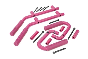 Rough Country Steel Grab Handle Set - Pink - JK  