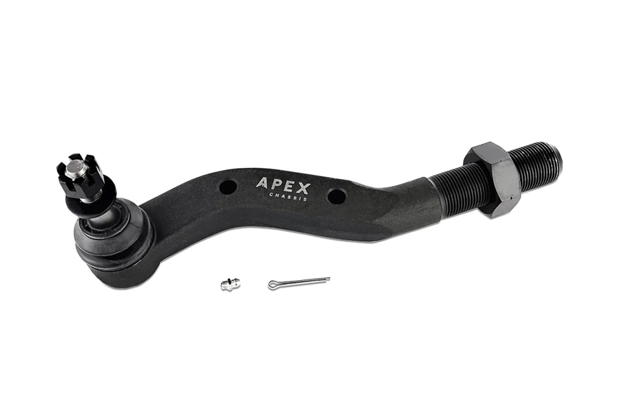 Apex Chassis 2.5 Ton D44 Tie Rod Kit - Black Aluminum - JT/JL Rubicon