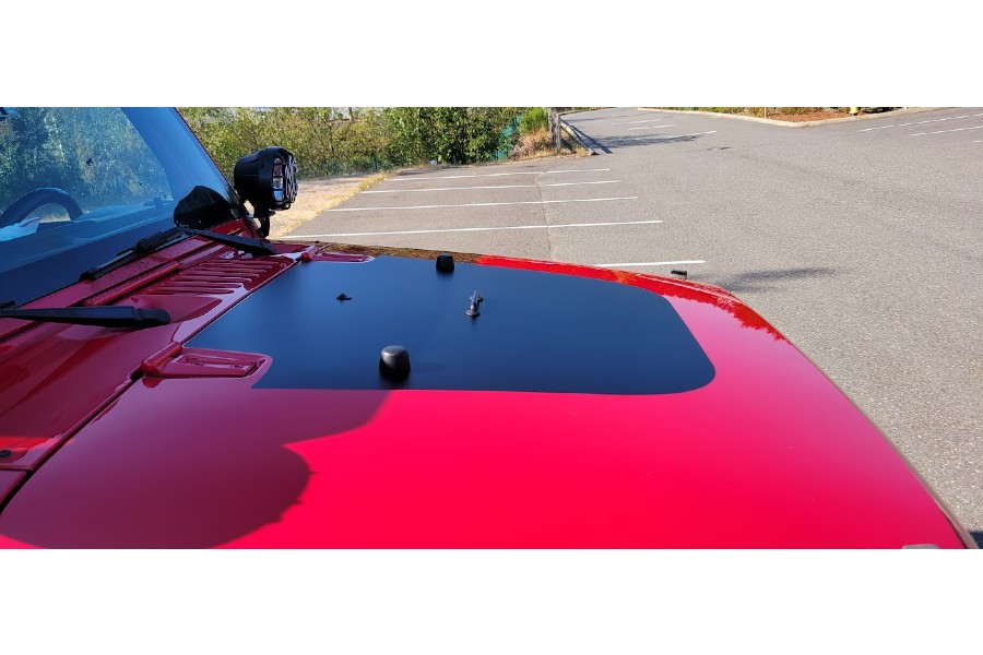 Decal Mob Hood Decal - Hexagon Camo - Gray - JK