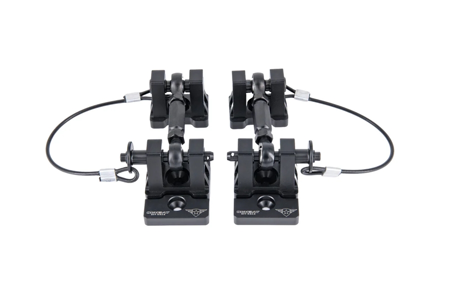 Combat Off Road Billet Aluminum Hood Latch Set - Black Out Series  - JT/JL/JK