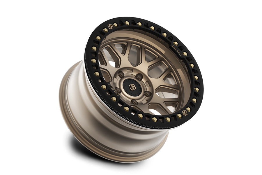 Baja Built Lite Brite OUTLAW Cast Beadlock Wheel, 17x9 5x5 -38mm Offset - Bronze - JT/JL/JK