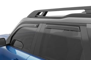 EGR USA In-Channel Window Visors, Front and Rear Set, Dark Smoke - Bronco Sport 2021+