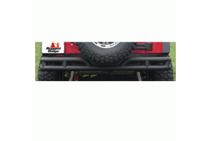 Rugged Ridge Rear Tube Bumper Textured Black - JK