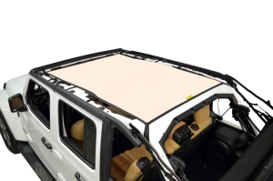 Dirty Dog 4x4 Sun Screen Safari length - Sand - JL 4DR