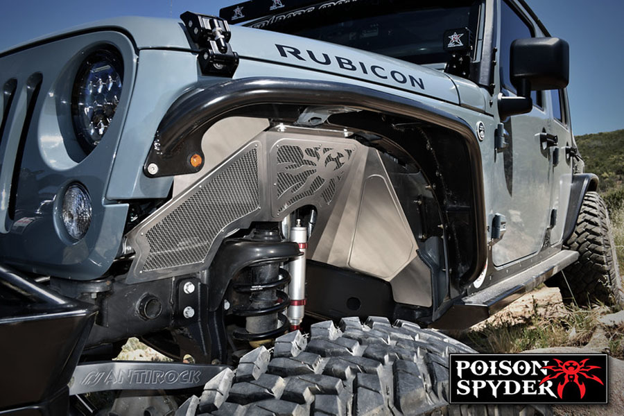 Poison Spyder Vented Inner Fenders - Raw - JK