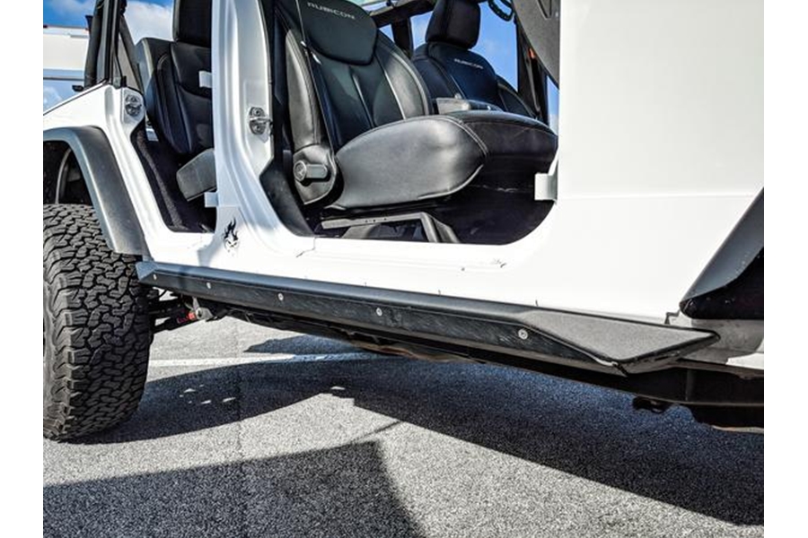 Crawltek Rocker Body Cladding - Aluminum - JK 4Dr