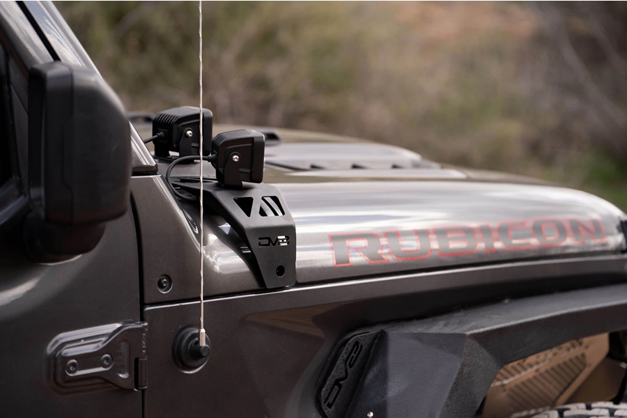 DV8 Offroad A-Pillar Dual Pod Light Mounts - JT/JL