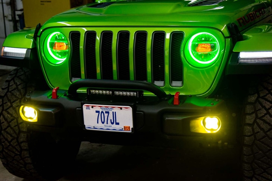 Diode Dynamics SS3 Max Type MR Fog Light Kit, ABL Yellow - SAE Fog - JT/JL/JK Rubicon