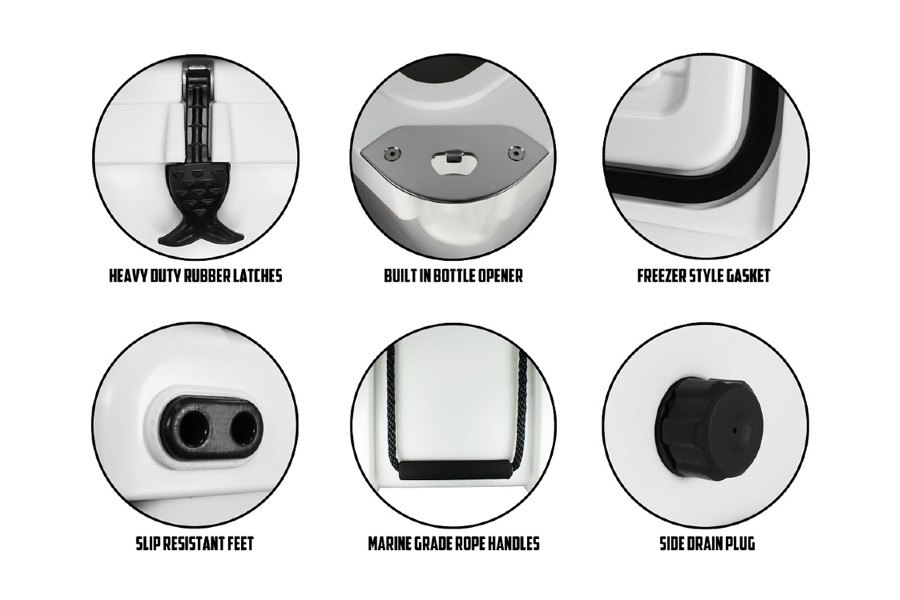 Raptor Series OFFGRID Extreme Ice Cooler, 50L - White