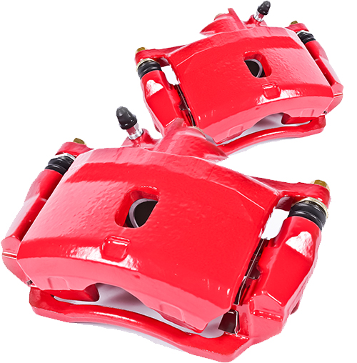 Power Stop Rear Brake Caliper Set, Red - JK