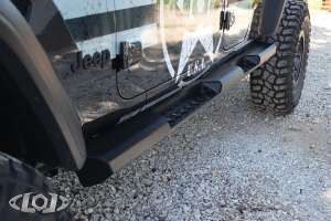 LOD Offroad Destroyer 4 Door Rocksliders, Black Texture, Box 1 - JT
