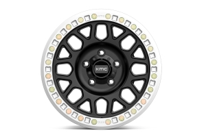 KMC Wheels KM234 Grenade Desert Beadlock Wheel, 17x8.5 8x6.5 - Satin Black (0mm)