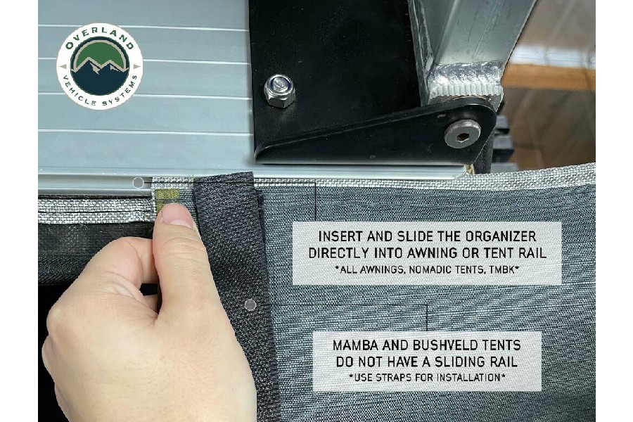 Overland Vehicle Systems Roof Top Tent /Awning Camp Organizer 