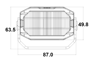 Morimoto 2Banger HXB LED Pod, Flood, Yellow, Pair