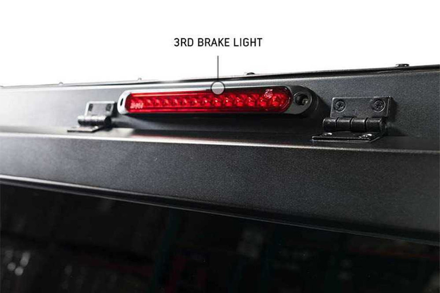 Overland Vehicle Systems Expedition Truck Cap w/Full Wing Doors, Front/Rear Windows, 3rd Brake Light - JT