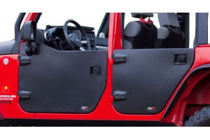 Rugged Ridge Rear Half Doors Matte Black - JK 4dr