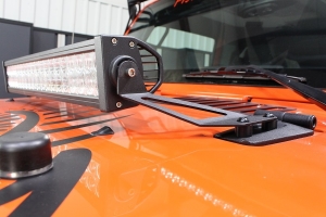 Fishbone Offroad Hood Light Mount Brackets  - JK