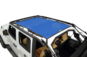 Dirty Dog 4x4 Sun Screen Safari length - Blue - JL 4DR