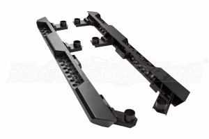 LOD Destroyer Rock Sliders, Powder Coated Black - JK 4DR