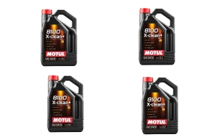 Motul 8100 X-Clean+ 5W-30, 1L Pack of 4