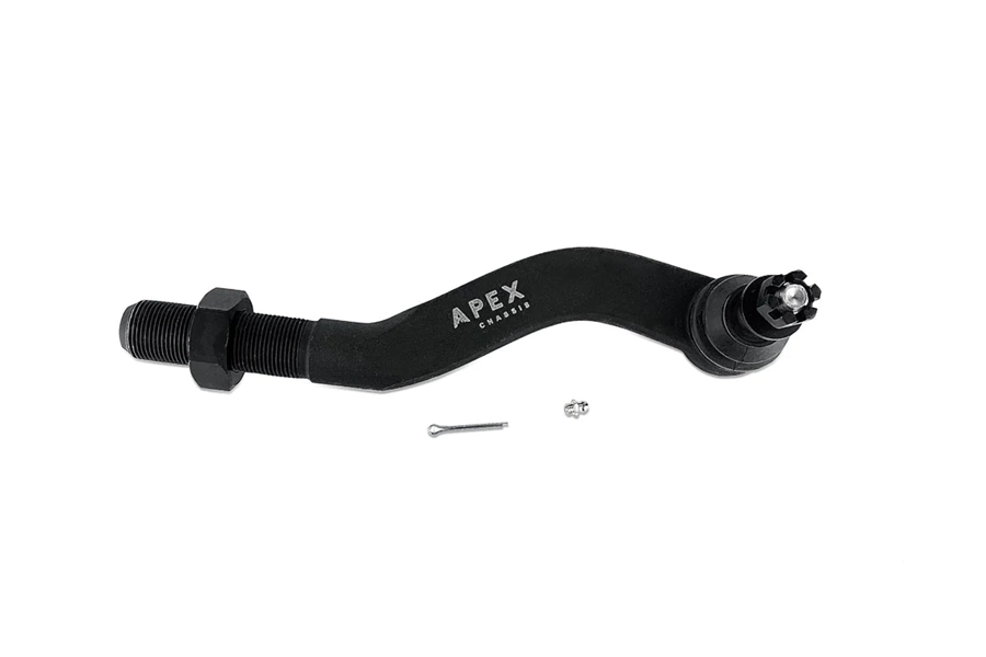 Apex Chassis D30 2.5 Ton Tie Rod Kit - Polished Aluminum - JT/JL Non Rubicon