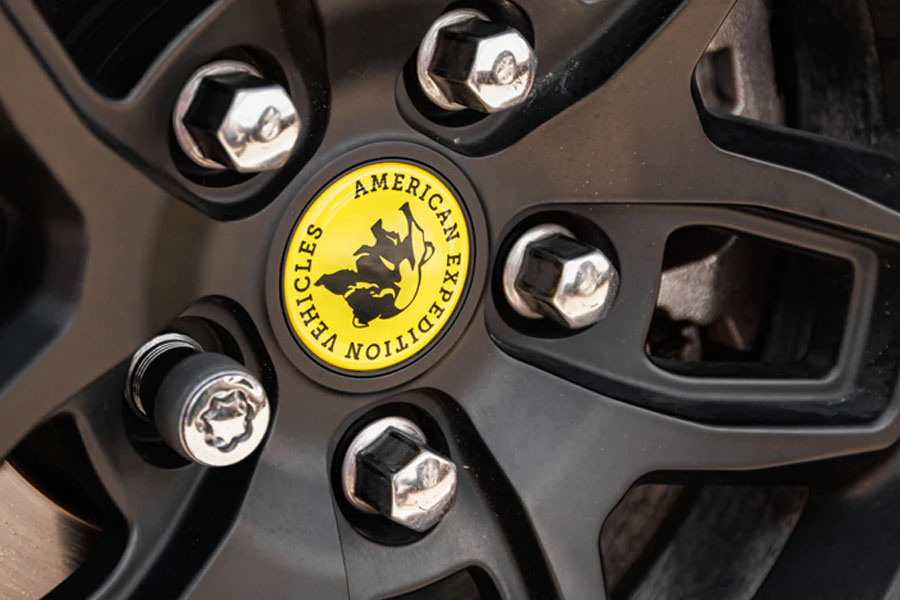 AEV Large Bore Logo Center Cap - Yellow