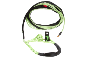 VooDoo Offroad Winch Line with Soft Shackle End 3/8in x 80ft Green