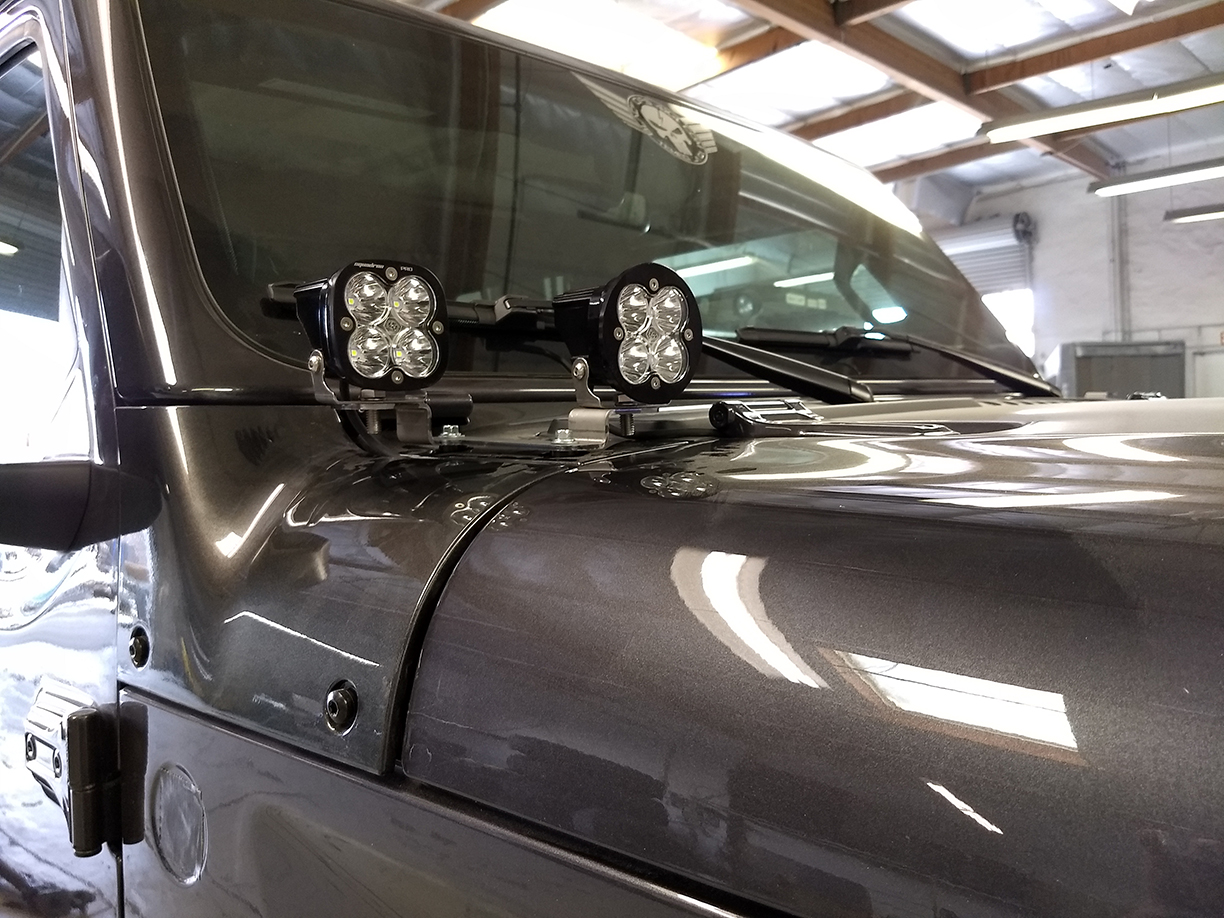 Baja Designs Cowl Mount Dual A-Pillar Mount Kit - JL/JT