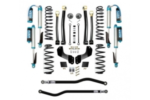 Evo Manufacturing 2.5in Enforcer Overland Stage 3 PLUS Lift Kit w/ Comp Adjuster Shocks - JL 