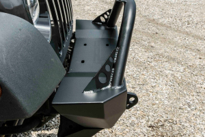 LOD Destroyer Shorty Front Bumper w/ Bull Bar Black Powder Coated - JK