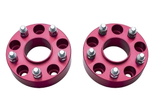 Rugged Ridge 1.75in Wheel Spacers, Red - 5x5 - JT/JL