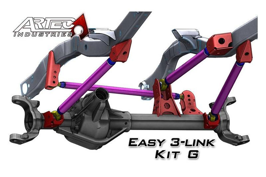 Artec Industries Easy 3 Link - Kit G - Adjustable Upper Link - No Tubing/Driver Side/Offset