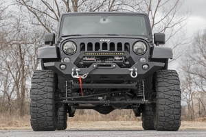 Rough Country Front Full Width LED Winch Bumper  - JT/JL/JK