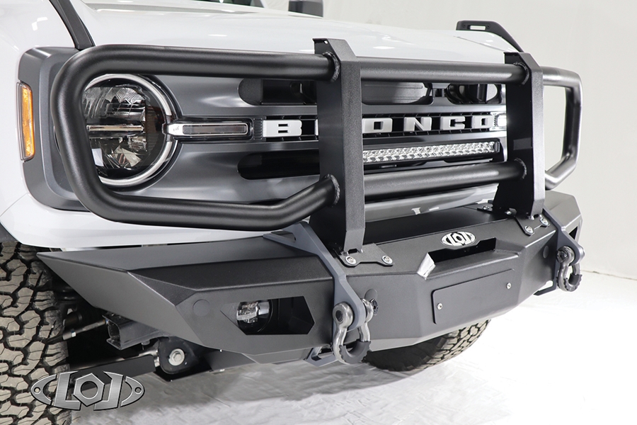 LOD Black Ops Front Bumper Full Grill Guard - Black - Bronco 2021+