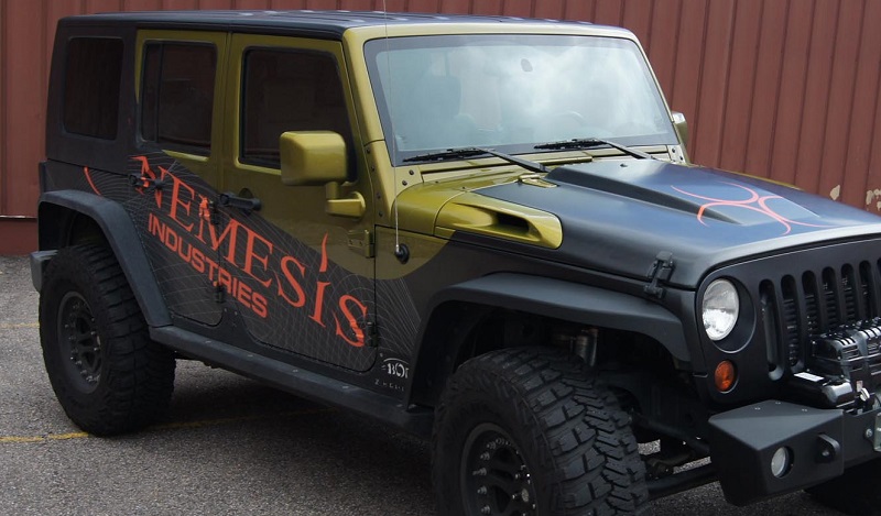 Nemesis Industries Odyssey Front Flare, Semi Gloss Black Powder Coating - Aluminum  - JK