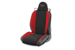 MasterCraft Baja RS Seat w/Fixed Headrest and BRS Stitch Pattern - Black/Red