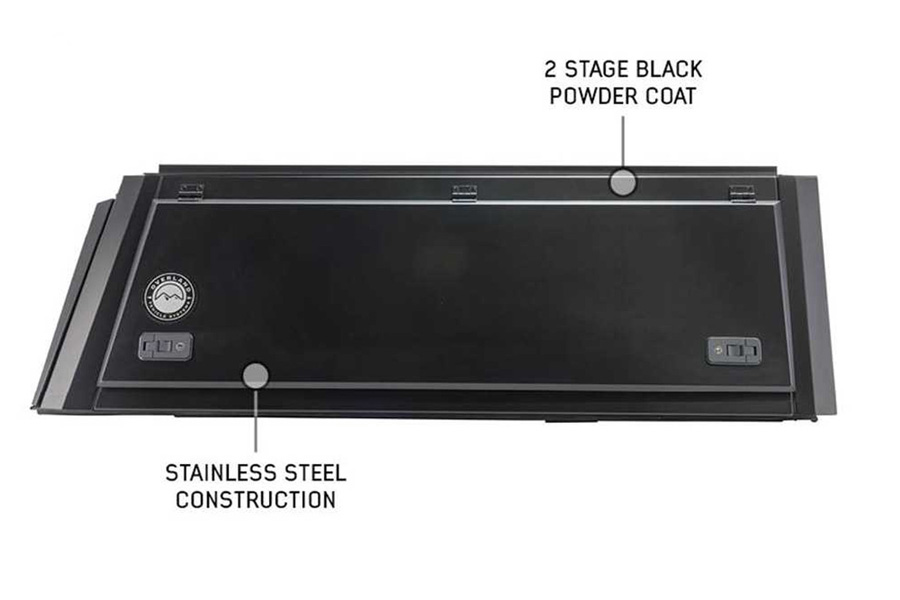 Overland Vehicle Systems Expedition Truck Cap w/Full Wing Doors, Front/Rear Windows, 3rd Brake Light - JT