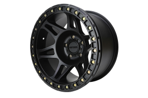 Method Race Wheels 106 Series Beadlock Wheel 17X9 5X5 44mm Offset Matte Black - JT/JL/JK