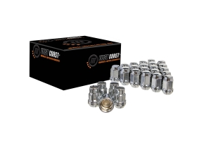 West Coast 6 Lug 1/2x20 Closed End Bulge Lug Nuts, Chrome 24 pieces - JK/TJ/XJ/YJ