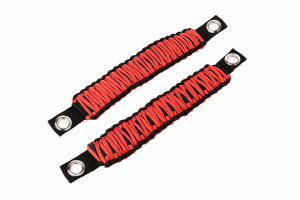 Rugged Ridge Paracord A-Pillar Grab Handle, Red - JK