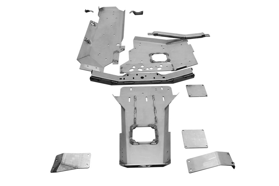 Motobilt Skid Plate System - Bare Steel - 2012+ JK 4DR